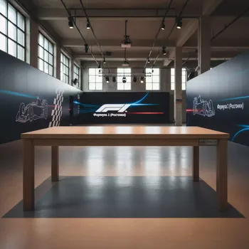 Аренда Стол банкетный Redmond wood white в VK Stadium Sirius — ART SPACE