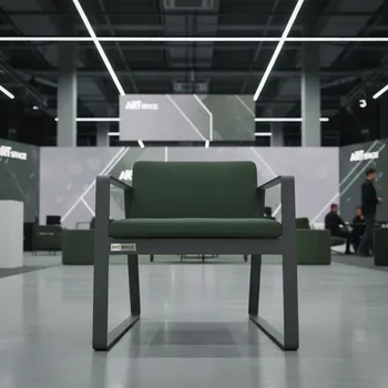 Аренда Стул РУФФО дымчатый мшистая подушка в МФК «Горный» — ART SPACE