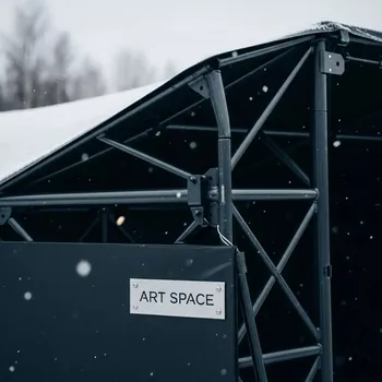 Аренда Шатер односкатный из ферм 4х3 м черный в Bridge Resort — ART SPACE