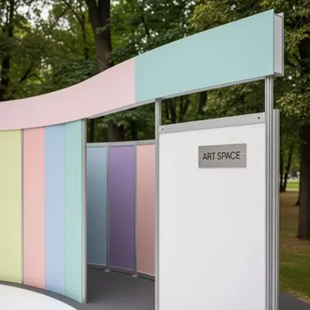 Аренда Стенд Поп ап с фризом изогнутый в парке «Ривьера» — ART SPACE
