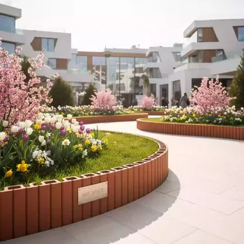 Аренда Бордюр садовый Prosperplast Palisada 12 см 38 м терракот в Radisson Collection Paradise — ART SPACE