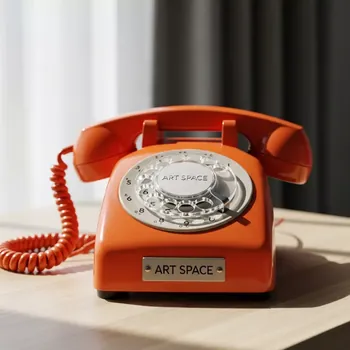 Аренда Телефон СССР оранжевый в Red Arena — ART SPACE