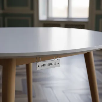 Аренда Стол круглый белый молочный в усадьбе Голицына — ART SPACE