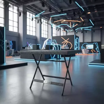Аренда Стол раскладной Лион Lyon Rattan Table графит в отеле «Богатырь» — ART SPACE