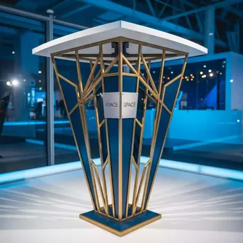 Аренда Стол White triangle дизайнерский барный в ледовом дворце «Большой» — ART SPACE