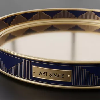 Аренда Поднос для официанта диаметр 400 мм в Университете «Сириус» — ART SPACE