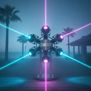Аренда Светомузыка DJ Nucleus LED на пляжных клубах Хосты — ART SPACE