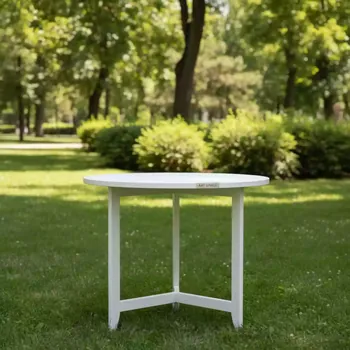 Аренда Стол пластиковый складной Sky Folding Table 60 белый в парке «Ривьера» — ART SPACE