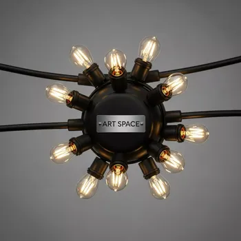 Аренда Гирлянда ретро черная 306 в этно-парке «Моя Россия» — ART SPACE