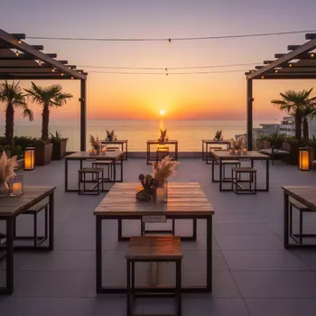 Аренда Столы садовые коричневые в Radisson Blu Resort & Congress Centre — ART SPACE