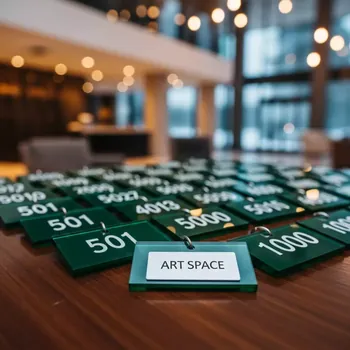 Аренда Номерки гардеробные зеленые 501 1000 в City Park Hotel Sochi — ART SPACE