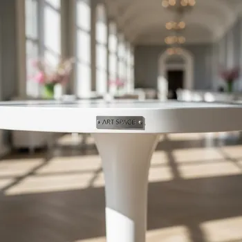 Аренда Стол коктейльный Buffet 2 White d 60 в ресторане «Баран-Рапан» — ART SPACE