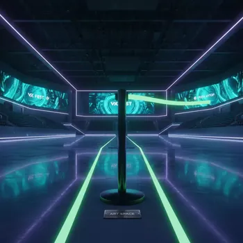 Аренда Столбик оградительный Barrier black & green в ледовом дворце «Роза Хутор» — ART SPACE