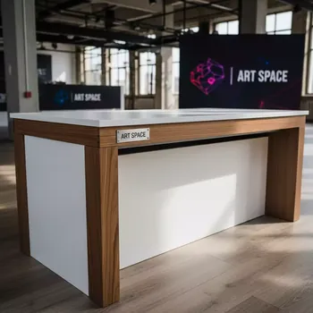 Аренда Стол белый венге Лидер 2 2400x900 в отеле «Звездный» — ART SPACE