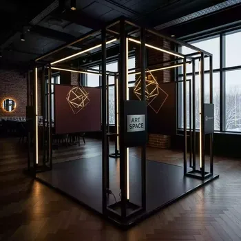 Аренда Стенд выставочный универсальный в ресторане «Плакучая Ива» — ART SPACE
