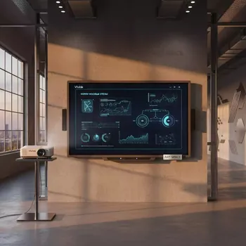 Аренда Доска интерактивная ActivBoard Touch 78 дюймов 10 касаний ActivInspire с проектором Vivitek DW770UST в VK Stadium Sirius — ART SPACE