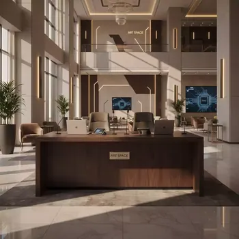 Аренда Стол оператора Дэссе 2 местный венге в Mövenpick Hotel — ART SPACE