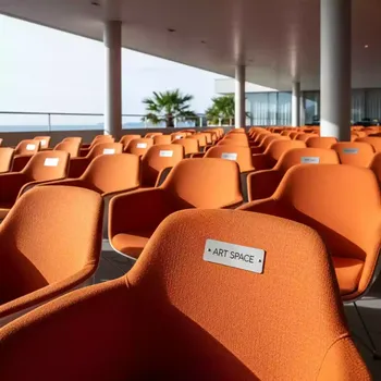Аренда Чехол Е03 на стул Eames оранжевый в санатории «Сочи» — ART SPACE