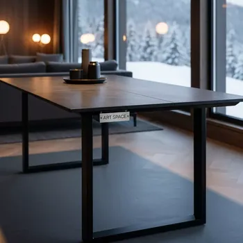 Аренда Стол обеденный Cleverix серая керамика 160 см в Гранд Отель Поляна — ART SPACE