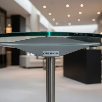 Аренда Коктейльный стол круглый стеклянный 70 см в Rodina Grand Hotel & SPA — ART SPACE