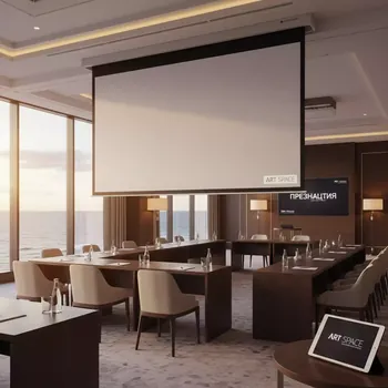 Аренда Экран для проектора с электроприводом Lumien Master Control LMC 100126 1 1 в Radisson Blu Resort & Congress Centre — ART SPACE