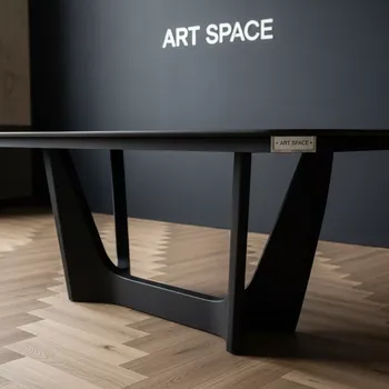 Аренда Стол обеденный Flow большой черный в ресторане «Brunello» — ART SPACE