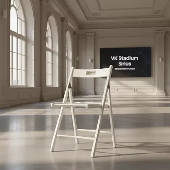 Аренда Стул складной Торни белый в VK Stadium Sirius — ART SPACE