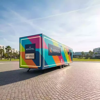 Аренда Оформление автомобильного прицепа в Novotel Resort — ART SPACE