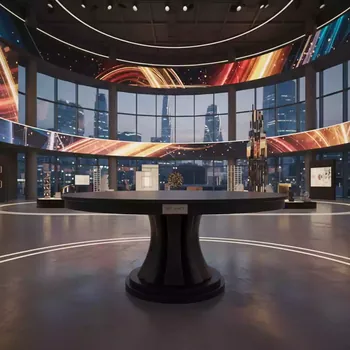 Аренда Стол переговорный круглый черный 100 см в Omega Sirius — ART SPACE