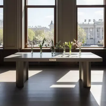 Аренда Стол Лидер 2 2700х900 серый шампань в ресторане «D.O.M» — ART SPACE