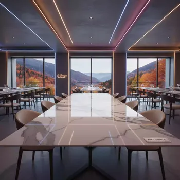Аренда Столешница керамическая Ceramic Marble в ресторане «La Terrazza» — ART SPACE