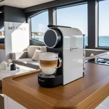 Аренда Кофемашина капсульная Nespresso с капучинатором на VIP теплоходе (Морпорт Сочи) — ART SPACE