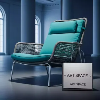 Аренда Шезлонг лежак плетеный с матрасом Anatra в усадьбе Голицына — ART SPACE