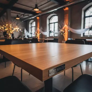 Аренда Столешница квадратная бук Werzalit 700х700 в Courtyard by Marriott Sochi — ART SPACE