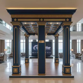 Аренда Стенд объемный брус 2,4х2,4 м в Imeretinskiy Hotel — ART SPACE