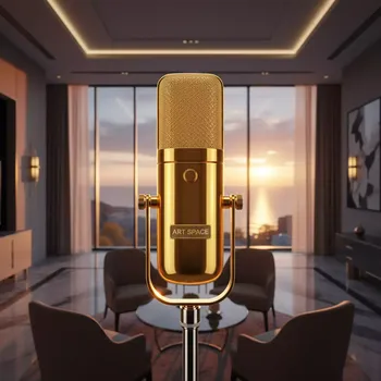 Аренда Микрофон ICM TL 04 золотой на стойке в отеле Hyatt Regency Sochi — ART SPACE