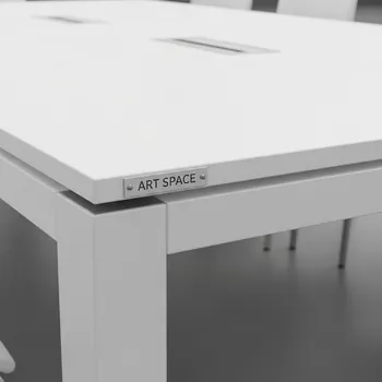 Аренда Стол белый кромка ПВХ Лидер 2 2400х900 в Grand Karat Sochi — ART SPACE