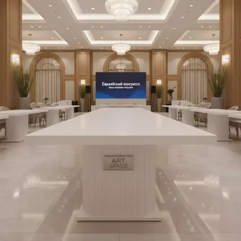 Аренда Стол White 215 Rixos Krasnaya Polyana — ART SPACE