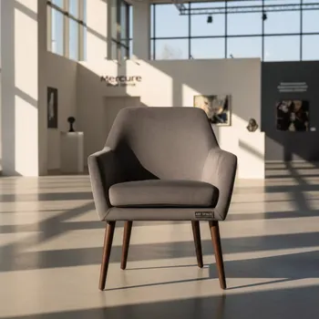 Аренда Кресло Хью велюр серый в Mercure Сочи Центр — ART SPACE