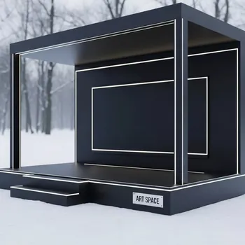 Аренда Подиум 3х4 м с задником в парке «Ривьера» — ART SPACE