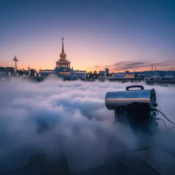 Аренда Генератор тяжелого дыма сухой лед на территории Морпорта Сочи — ART SPACE