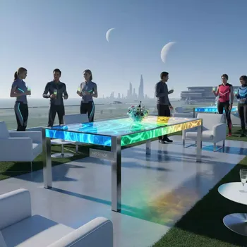 Аренда Стол светящийся Pacifico Double RGB в Alpha Sirius — ART SPACE