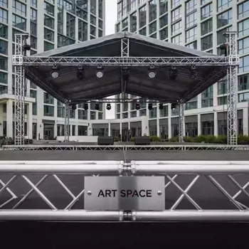 Аренда Сцена двускатная 8х6 м металлик в Imeretinskiy Hotel — ART SPACE