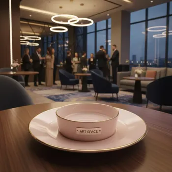 Аренда Тарелочки для комплимента Беладонна розовая в Cosmos Sochi Hotel — ART SPACE