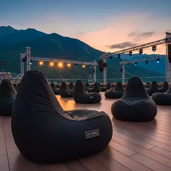 Аренда Чехол на кресло мешок "Груша" черный в Sochi Marriott Krasnaya Polyana — ART SPACE