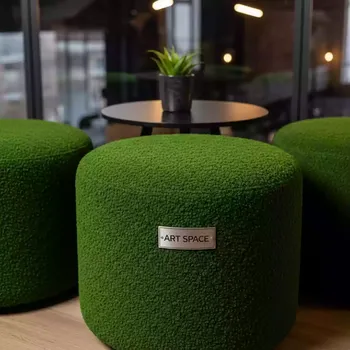 Аренда Пуф мшистый НОРМАН набор из 3 в ресторане «La Terrazza» — ART SPACE