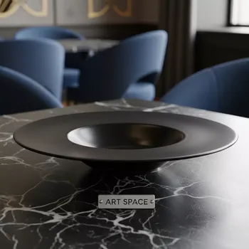 Аренда Тарелка для пасты черная Porland 31 см в Gamma Sirius — ART SPACE