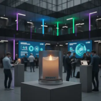 Аренда Свеча LED Ода дымчатая средняя без батареек в Университете «Сириус» — ART SPACE