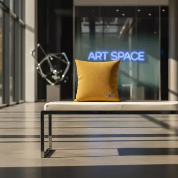 Аренда Подушка АШТОН горчичная в Cosmos Sochi Hotel — ART SPACE