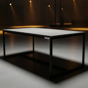 Аренда Стол Лидер 2 1800х900 серый черный в Delta Sirius — ART SPACE
